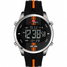 Kat-Wach Kt716 Digitaal Horloge Mode Siliconen Stopwatch Waterdicht Horloge Alarm Outdoor Sporthorloge