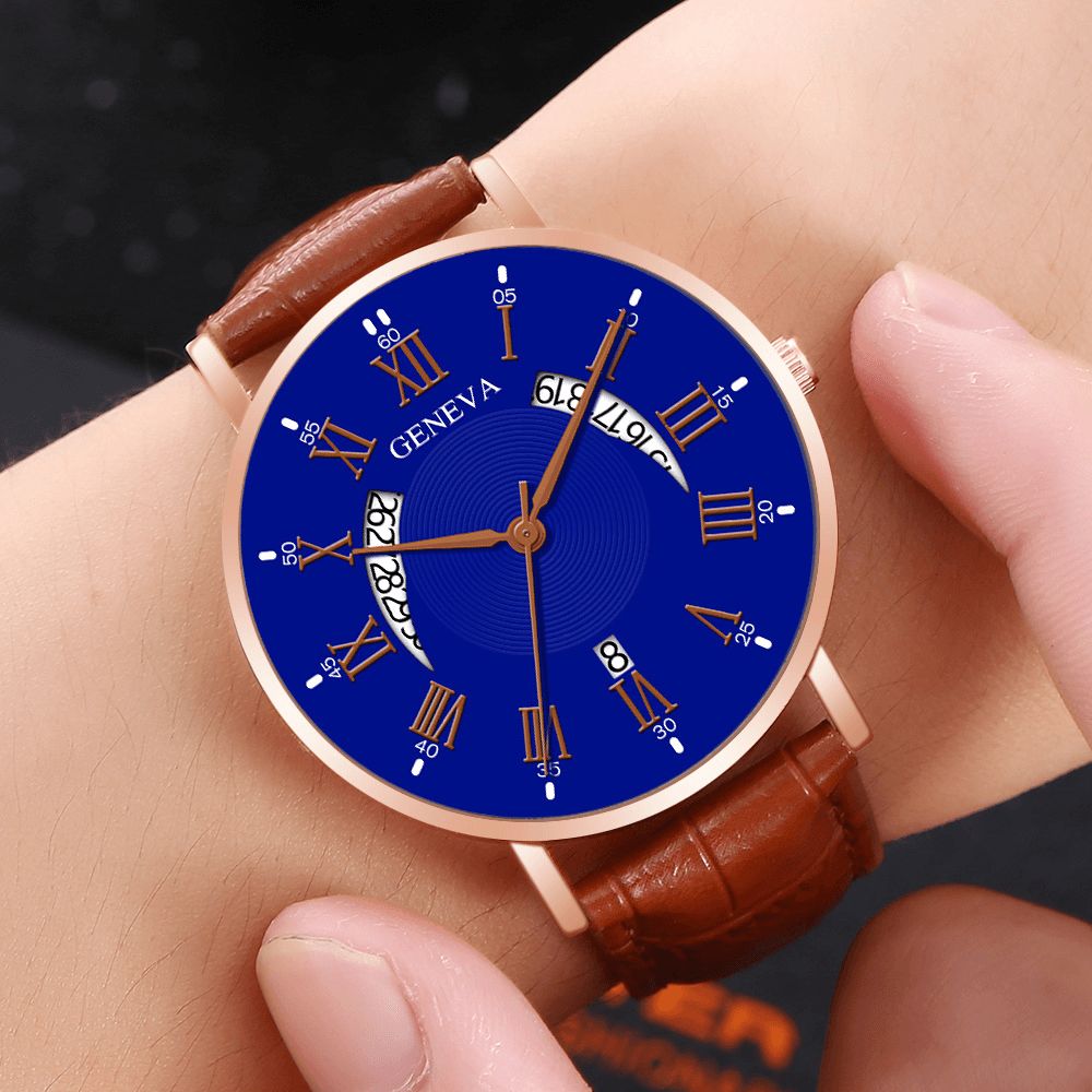 Khorasan Creative Casual Wing Hollow Design Pu Lederen Band Heren Quartz Horloge Polsbandje