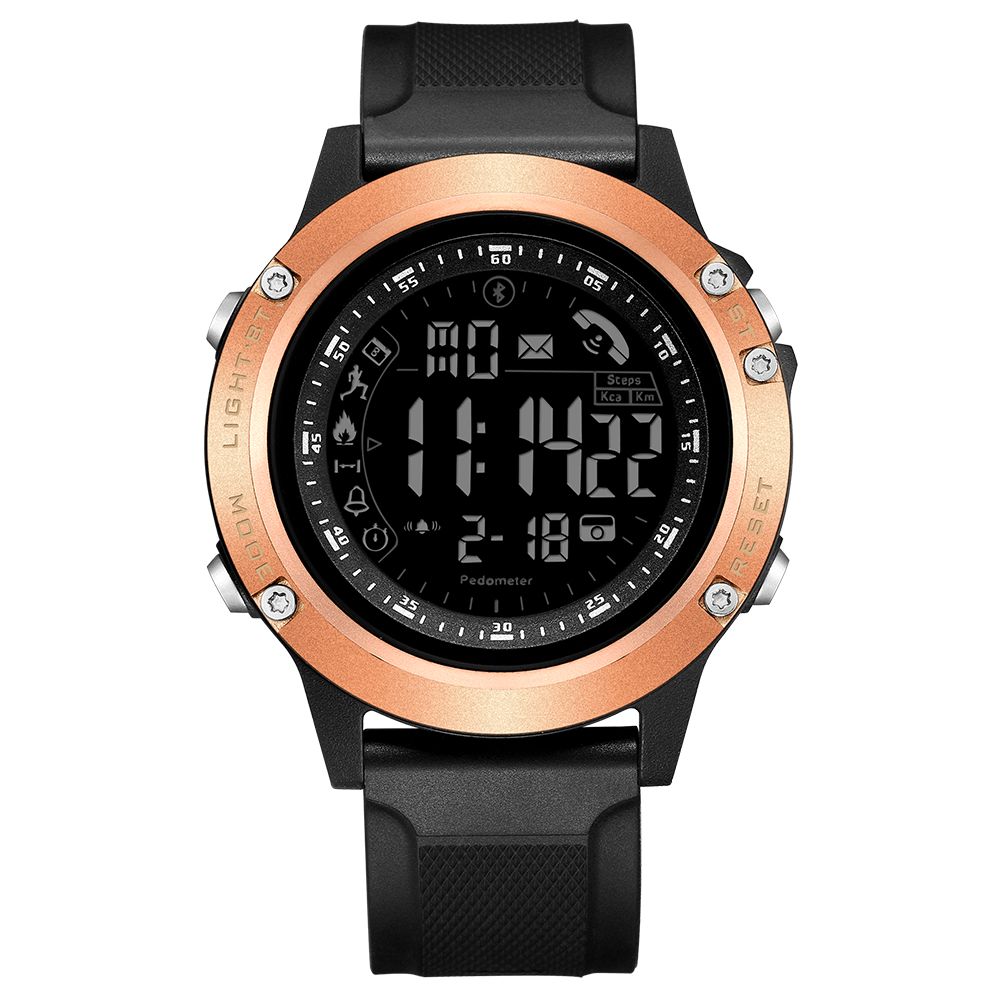 Lees R5010 Bt4.0 Stappentelling Bericht Oproepherinnering Wekker Remote Camera Smart Digitaal horloge