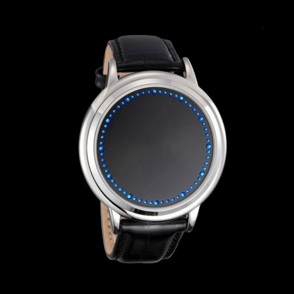 Legering Mode Sport Led Touchscreen Horloge Riem Paar Horloge Heren Dames