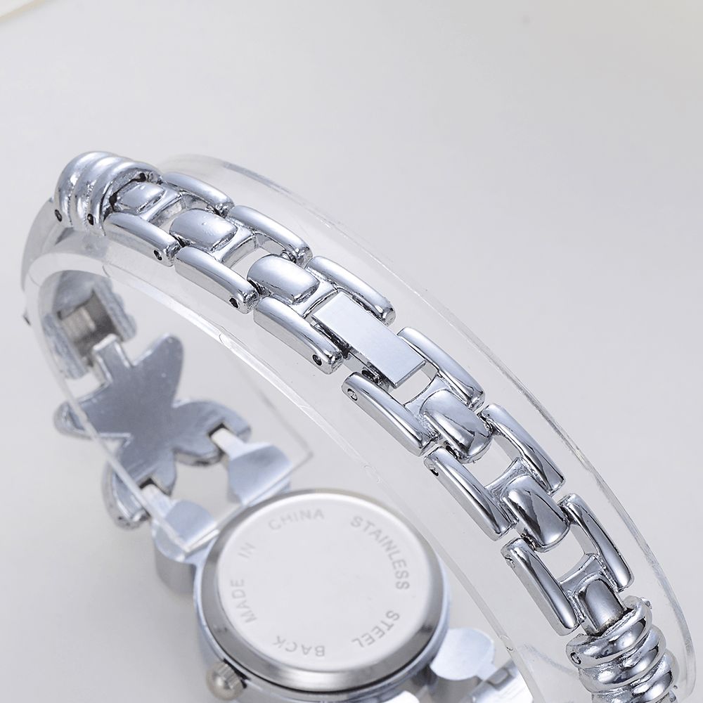 Lvpai Lp171 Bloem Jurk Dames Armband Horloge Kristal Diamant Kleine Wijzerplaat Quartz Horloge