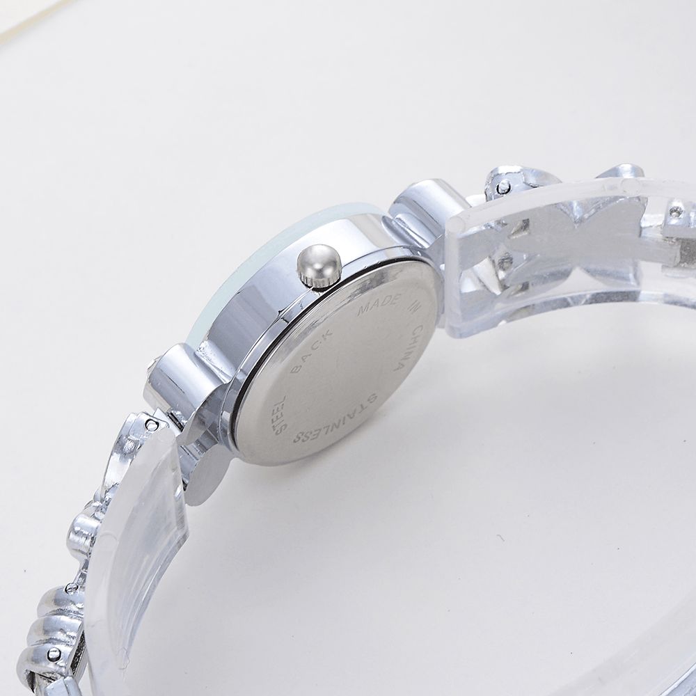 Lvpai Lp171 Bloem Jurk Dames Armband Horloge Kristal Diamant Kleine Wijzerplaat Quartz Horloge