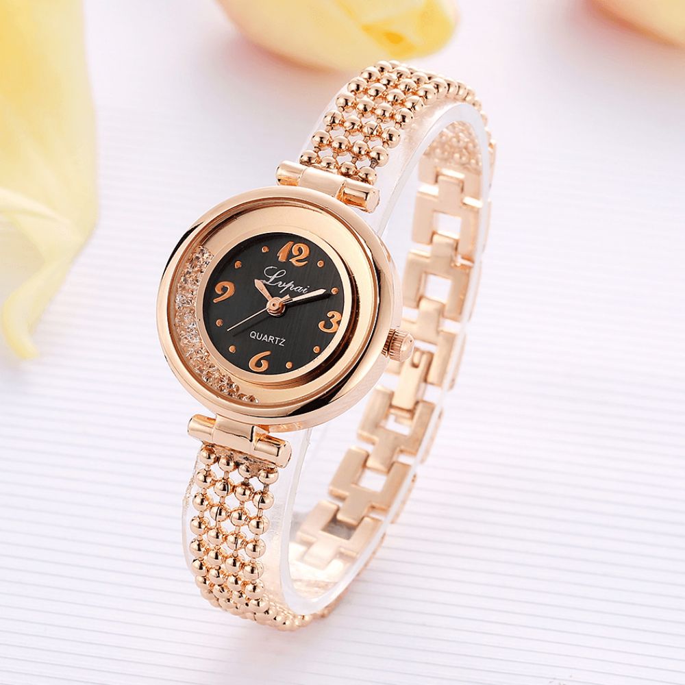 Lvpai P132 Elegant Design Shining Dames Armband Horloge Strass Quartz Horloge