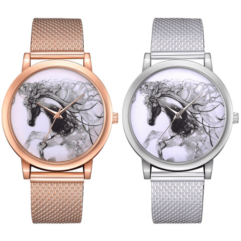 Lvpai P598 China Stijl Paard Wijzerplaat Gezicht Vrouwen Polshorloge Casual Stijl Quartz Horloges