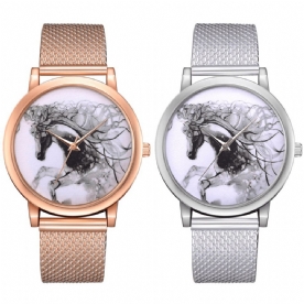 Lvpai P598 China Stijl Paard Wijzerplaat Gezicht Vrouwen Polshorloge Casual Stijl Quartz Horloges