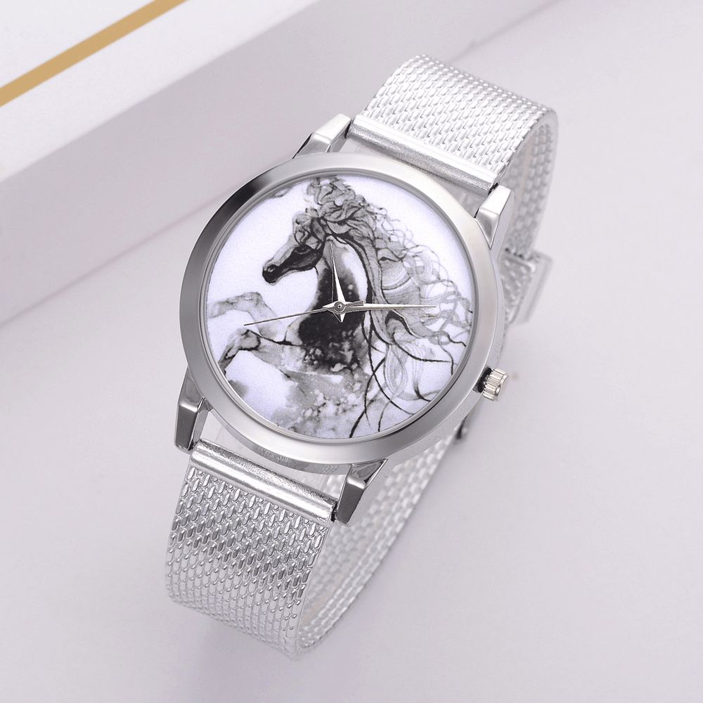 Lvpai P598 China Stijl Paard Wijzerplaat Gezicht Vrouwen Polshorloge Casual Stijl Quartz Horloges