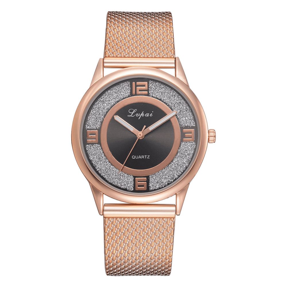 Lvpai P732 Rose Gold Elegant Design Dames Polshorloge Modieus Analoog Quartz Horloge