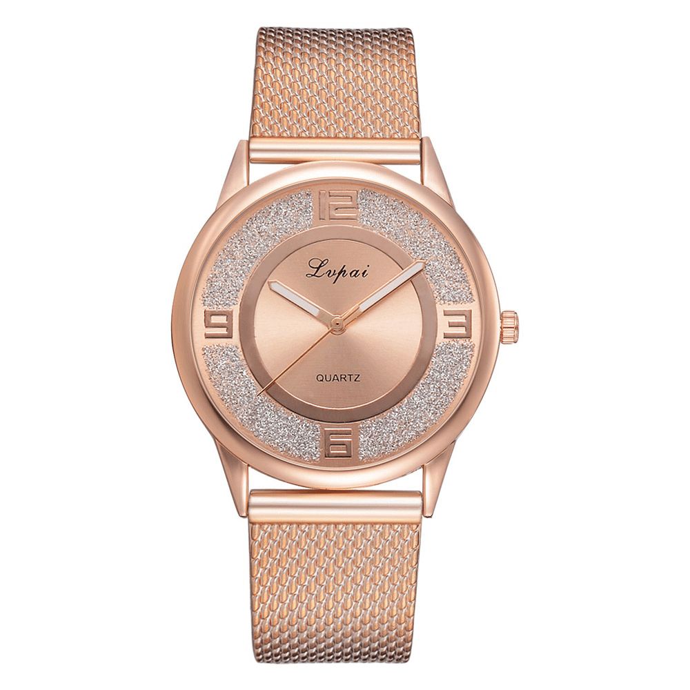 Lvpai P732 Rose Gold Elegant Design Dames Polshorloge Modieus Analoog Quartz Horloge