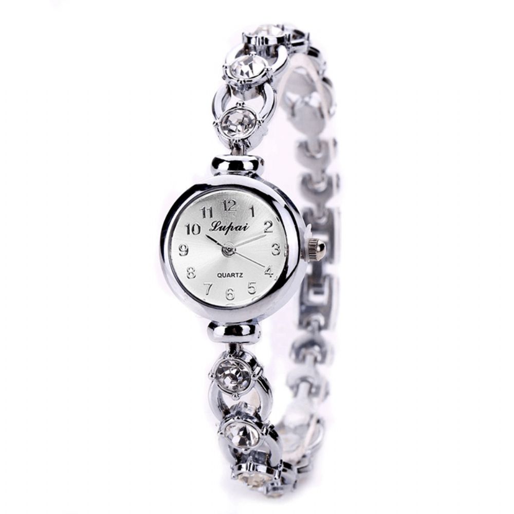 Lvpai Xr720 Gouden Damespolshorloge Crystal Shining Quartz Armbandhorloge