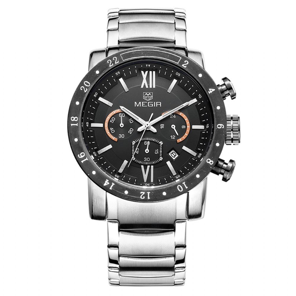 Megir 3008 Heren Lichtgevend Mode Waterdicht Quartz Horloge