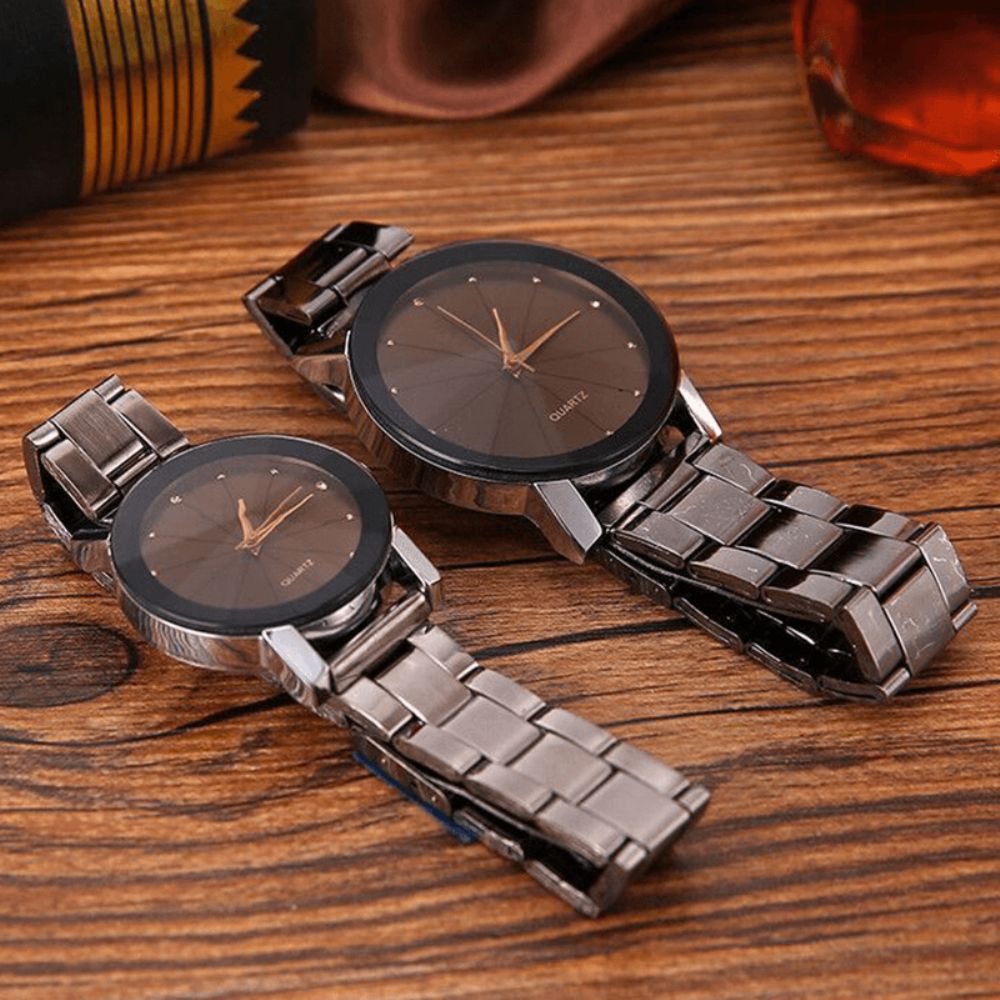 Mode Casual Waterdicht Roestvrij Stalen Band Heren Quartz Horloge