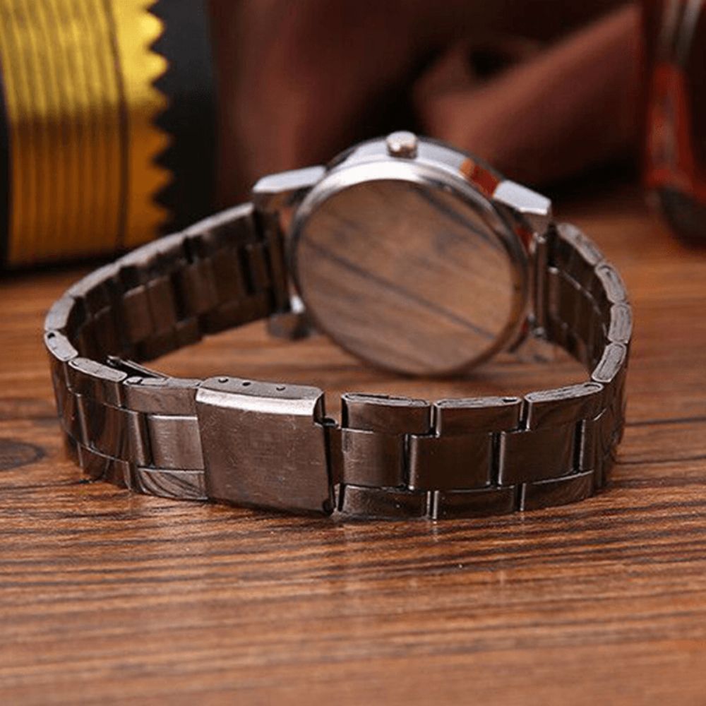 Mode Casual Waterdicht Roestvrij Stalen Band Heren Quartz Horloge