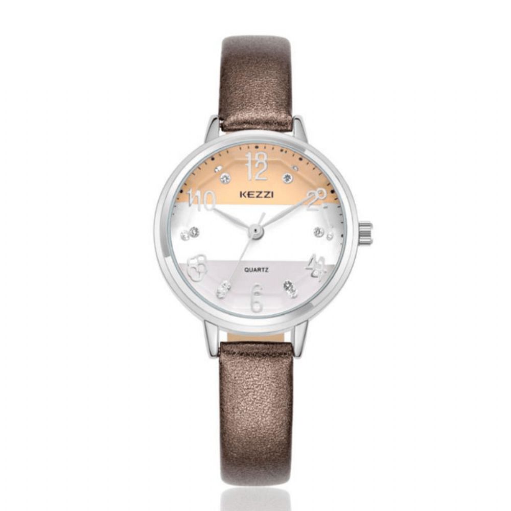 Mode Dames Quartz Horloge Casual Dames Strass Polshorloge