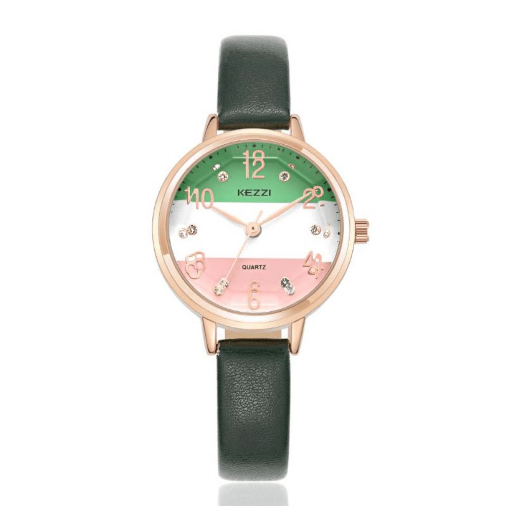 Mode Dames Quartz Horloge Casual Dames Strass Polshorloge