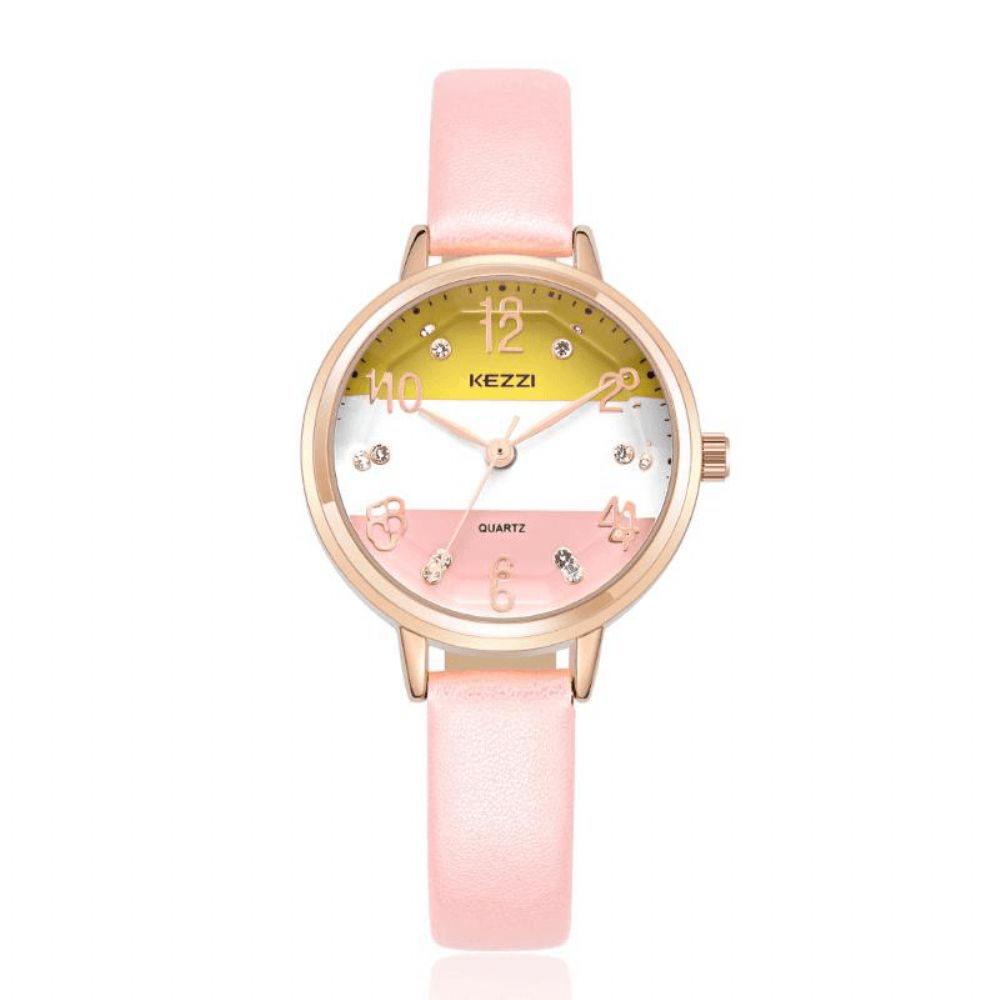 Mode Dames Quartz Horloge Casual Dames Strass Polshorloge