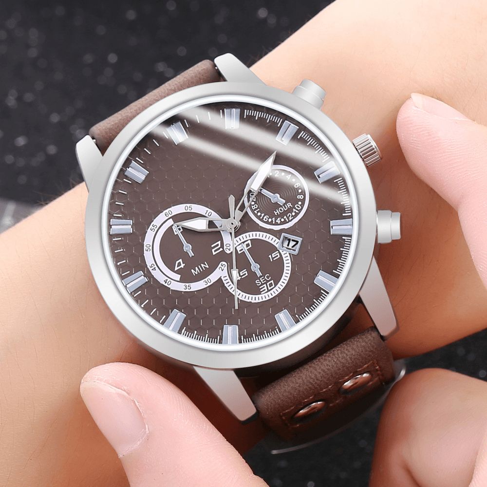 Mode Elegante Legering Sport Zakelijke Casual Riem Mannen Horloge Quartz Horloge