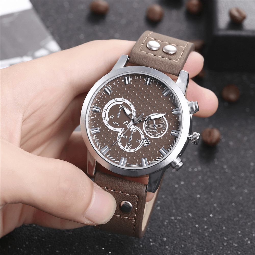 Mode Elegante Legering Sport Zakelijke Casual Riem Mannen Horloge Quartz Horloge