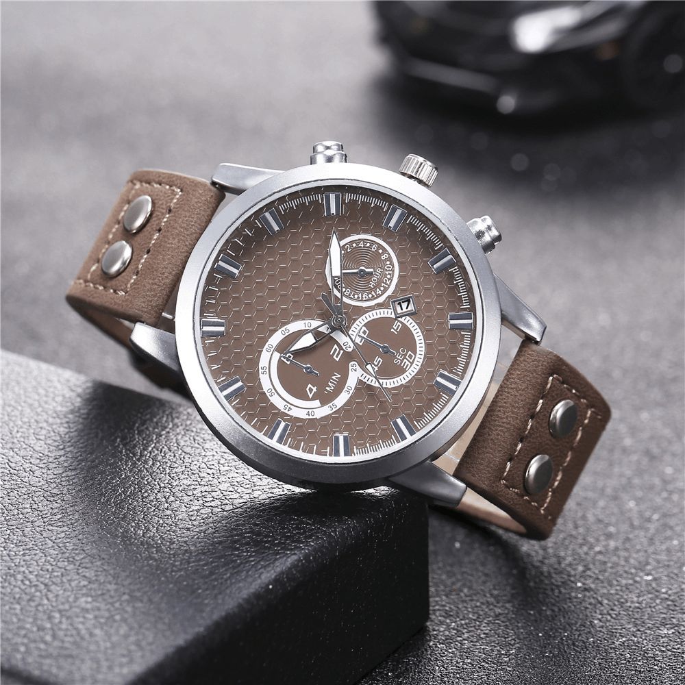 Mode Elegante Legering Sport Zakelijke Casual Riem Mannen Horloge Quartz Horloge