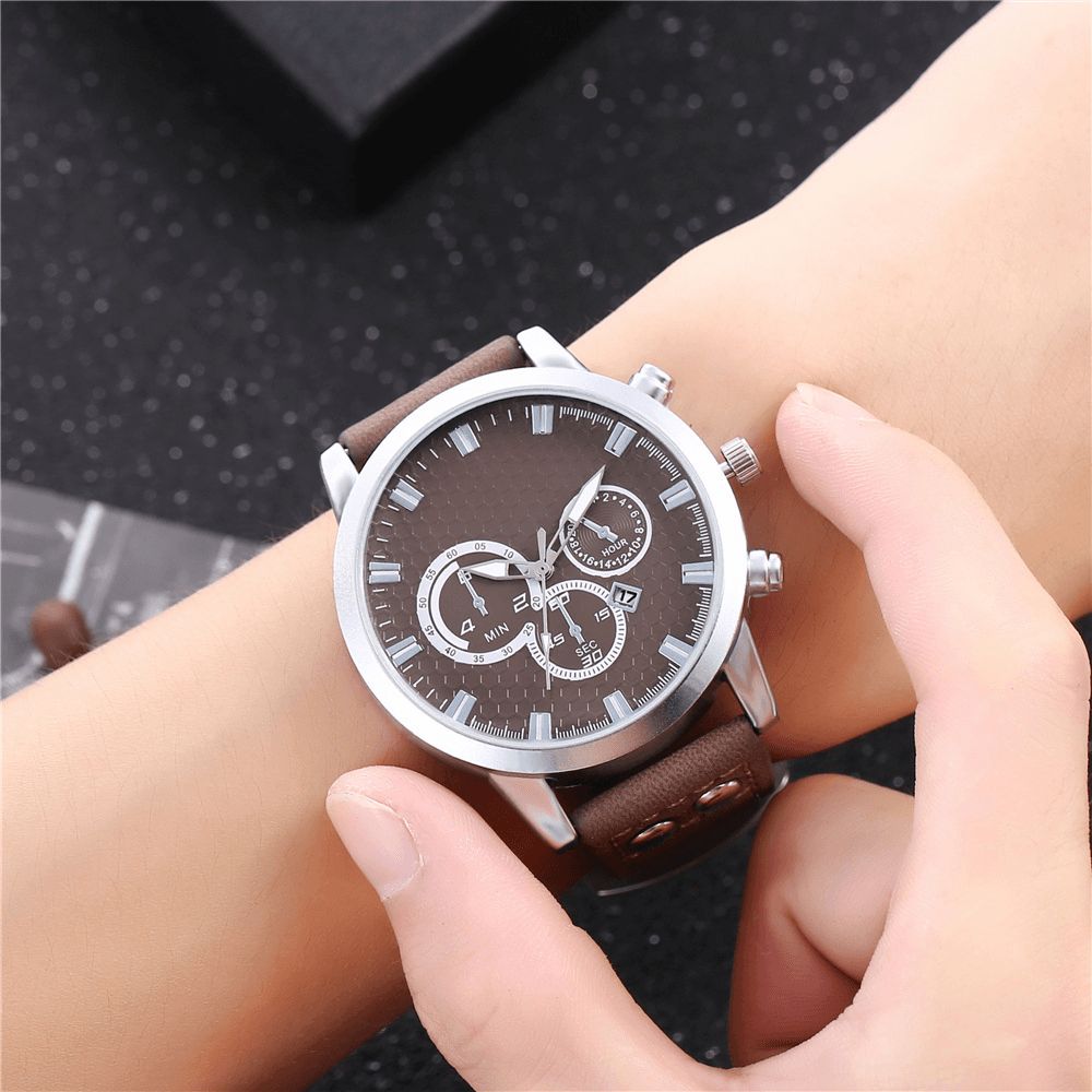 Mode Elegante Legering Sport Zakelijke Casual Riem Mannen Horloge Quartz Horloge