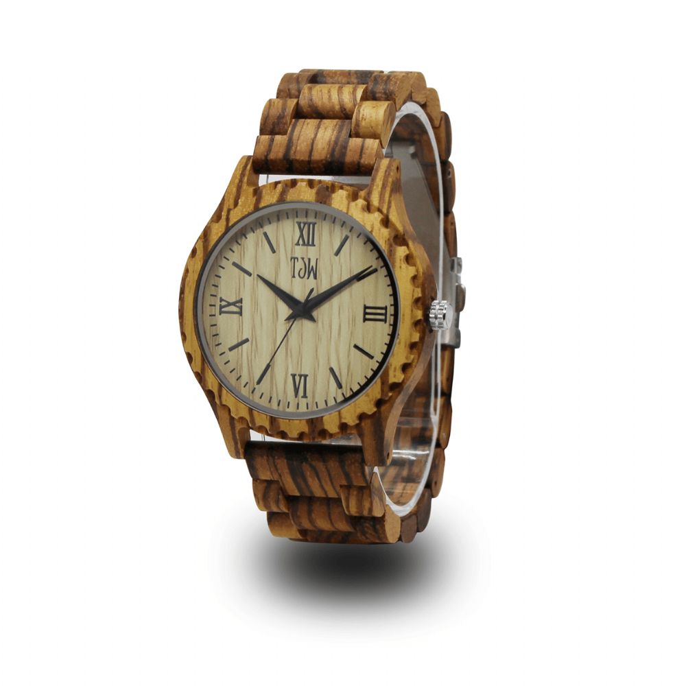 Mode Houten Horloge Eenvoudige Wijzerplaat Mannen Mode Horloge Quartz Horloge