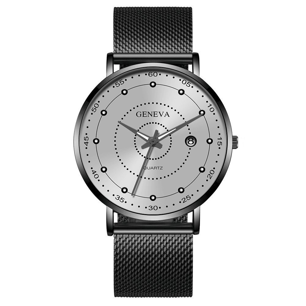 Mode Legering Heren Zakelijk Horloge Versierd Wijzer Lichtgevend Quartz Horloge