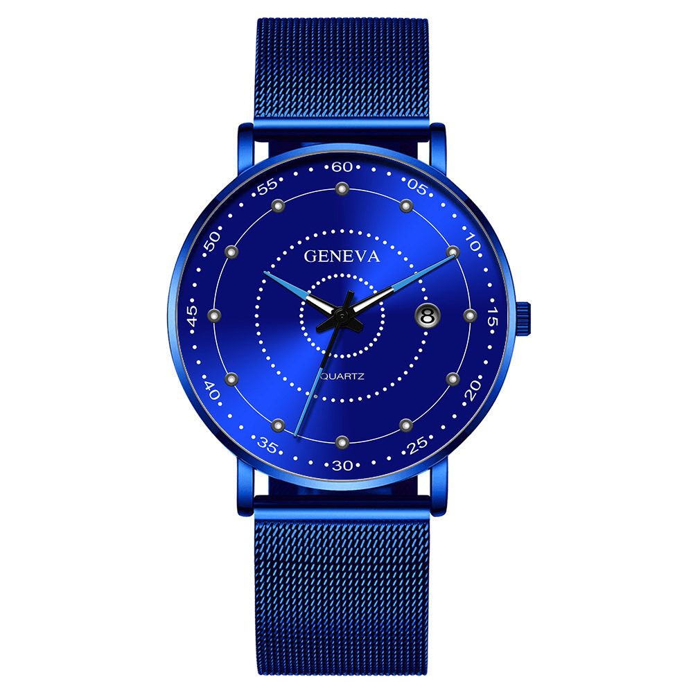 Mode Legering Heren Zakelijk Horloge Versierd Wijzer Lichtgevend Quartz Horloge