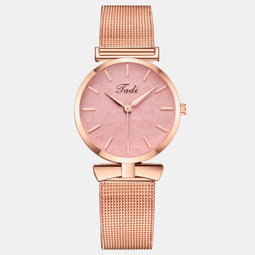 Modieuze Elegante Vrouwen Horloge Leven Waterdicht Legering Verstelbare Band Case Geen Nummer Wijzerplaat Quartz Horloge