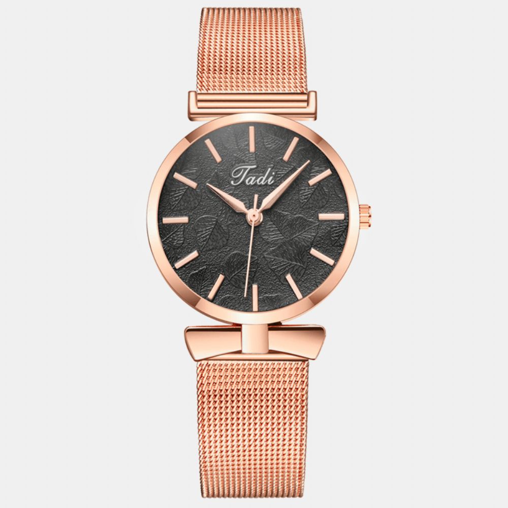 Modieuze Elegante Vrouwen Horloge Leven Waterdicht Legering Verstelbare Band Case Geen Nummer Wijzerplaat Quartz Horloge