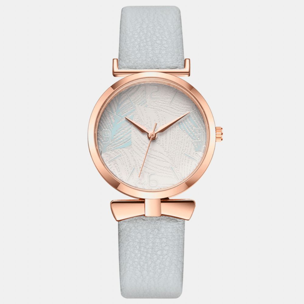 Modieuze Grappige Trendy Dames Horloges Boom Patroon Wijzerplaat Rose Goud Legering Case Lederen Band Quartz Horloge