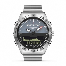 North Edge Gavia2 200M Waterdicht Hoogtemeter Barometer Kompas Thermometer Wandelen Outdoor Sport Digitaal Horloge