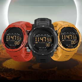 North Edge Mars Alarm Stappenteller Countdown Sporthorloge 50M Waterdicht Fstn-Scherm Digitaal Horloge