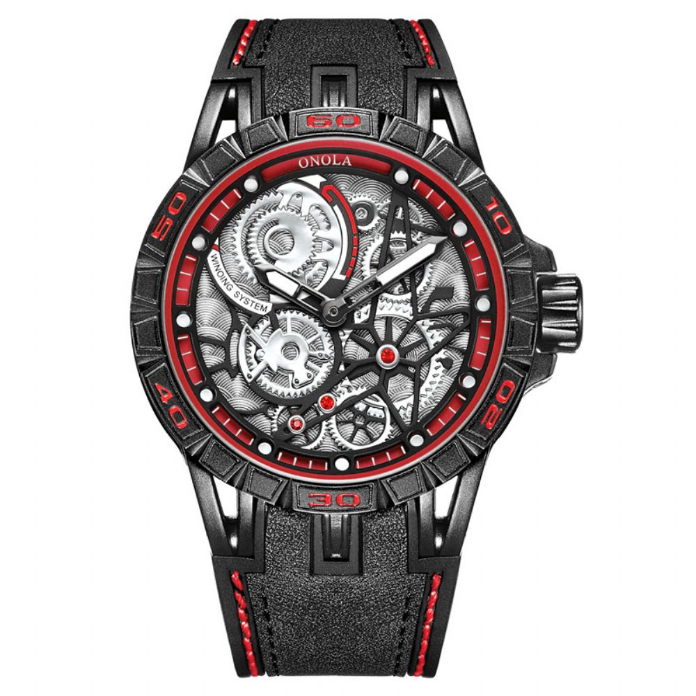 Onola On3807 Mode Grote Holle Wijzerplaat Cool Heren Sportstijl Quartz Horloge