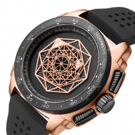 Ruimas 554 Modieuze Creatieve Heren Polshorloge Siliconen Band Quartz Horloges