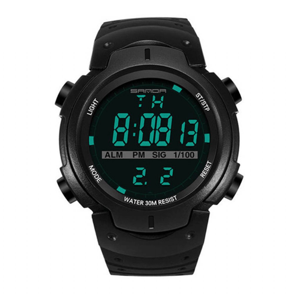 Sanda 269 Digitaal Horloge Lichtgevende Bewegingstiming Stopwatch Kalender Alarmhorloge Buitensporthorloge