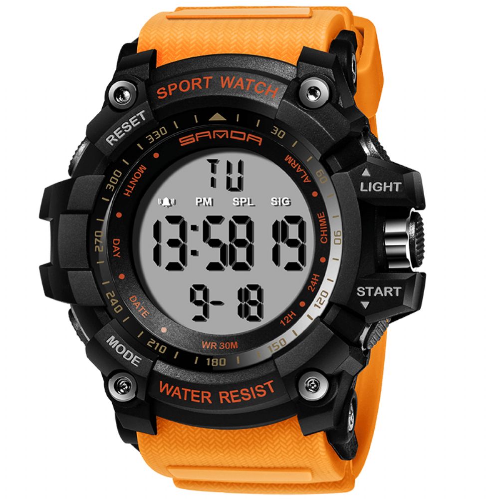 Sanda 359 Digitaal Horloge Militaire Multifunctionele Stopwatch Waterdicht Studentenhorloge Heren