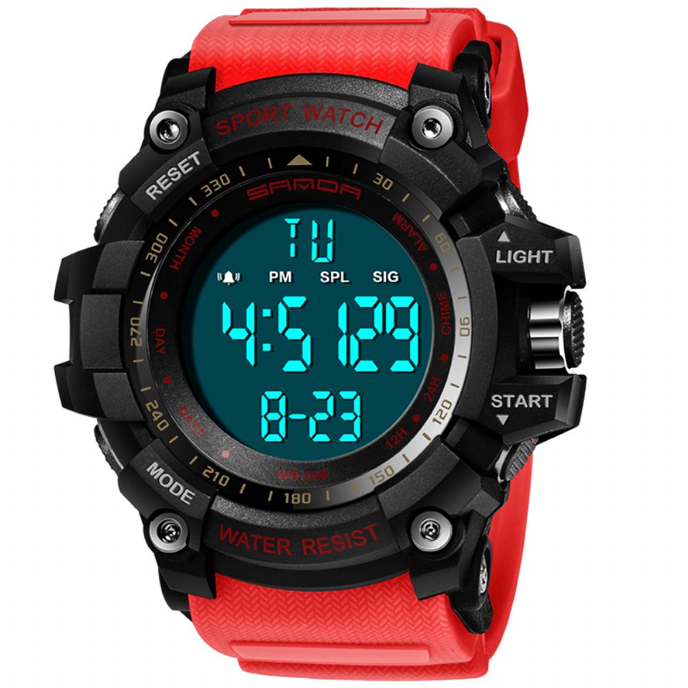 Sanda 359 Digitaal Horloge Militaire Multifunctionele Stopwatch Waterdicht Studentenhorloge Heren