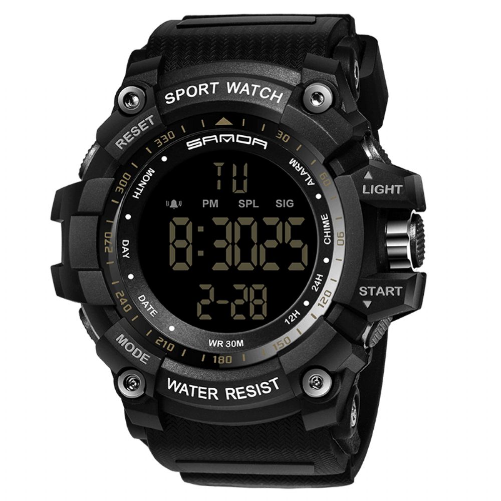 Sanda 359 Digitaal Horloge Militaire Multifunctionele Stopwatch Waterdicht Studentenhorloge Heren