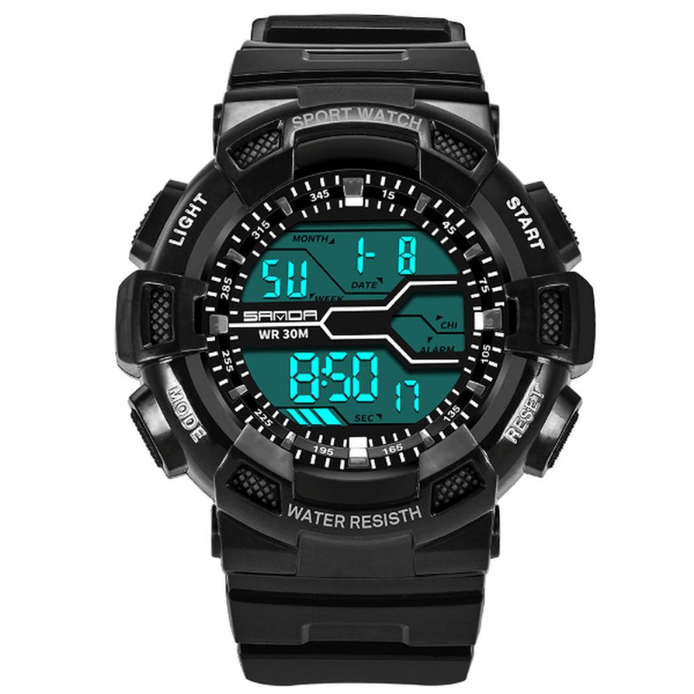 Sanda 378 Digitaal Horloge Militaire Stopwatch Waterdicht Buitensport Herenhorloge