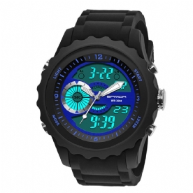 Sanda 769 Sport Herenhorloge Lichtgevende Datum Weekweergave Dual Time Waterproof Outdoor Digitaal horloge