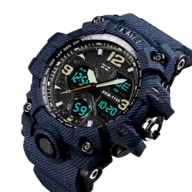 Skmei 1155B Militaire Camouflage Waterdicht Multifunctioneel Outdoor Dual Digitaal horloge