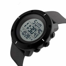 Skmei 1213 Sport Herenhorloge 5Atm Waterdicht Lichtgevende Datumweergave Stopwatch Countdown Digitaal Horloge