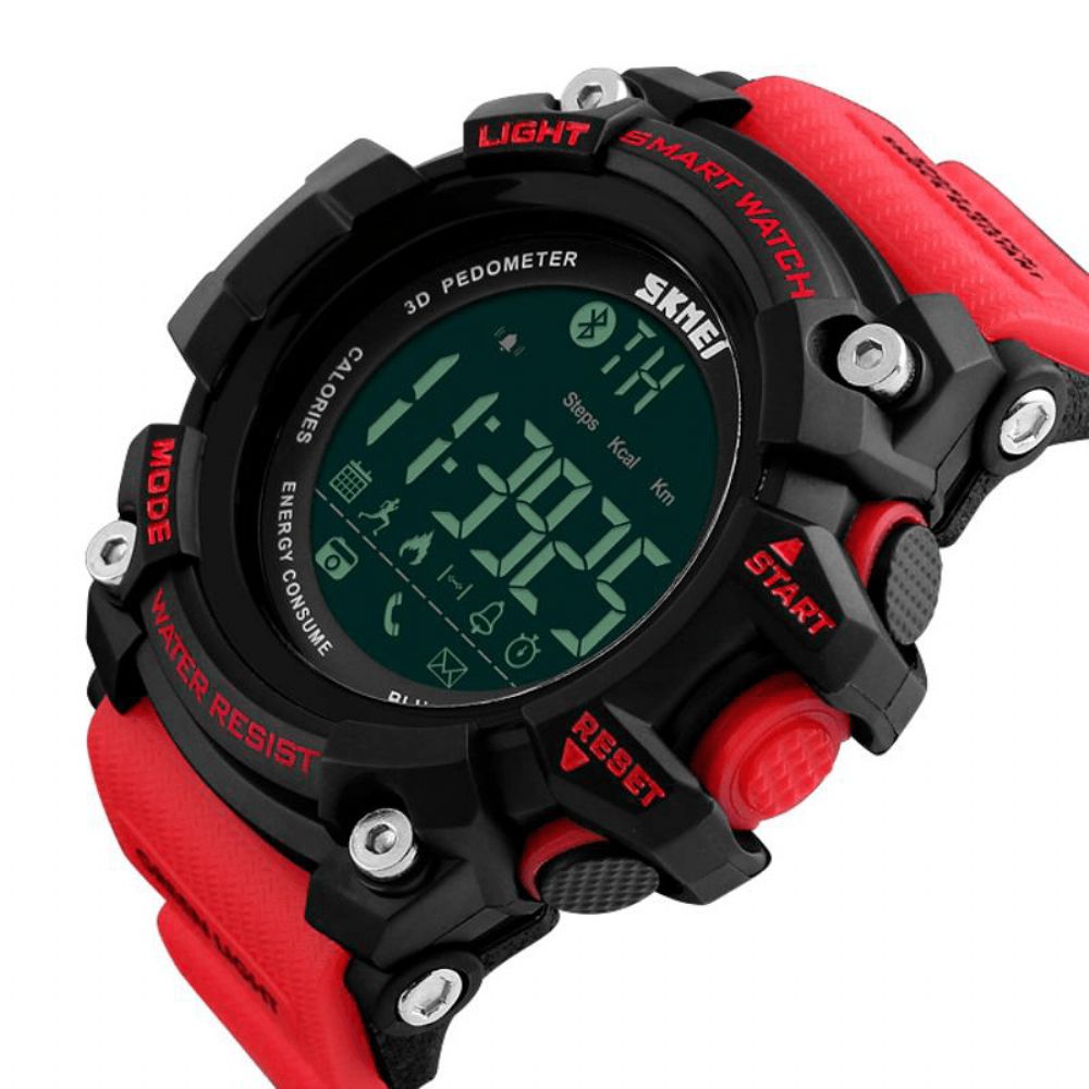 Skmei 1227 Bluetooth Slimme horloge Oproepbericht Melding Stappenteller 50M Waterdicht Sporthorloge