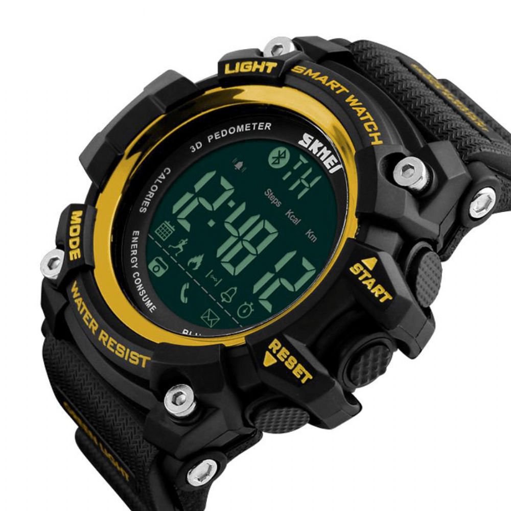 Skmei 1227 Bluetooth Slimme horloge Oproepbericht Melding Stappenteller 50M Waterdicht Sporthorloge