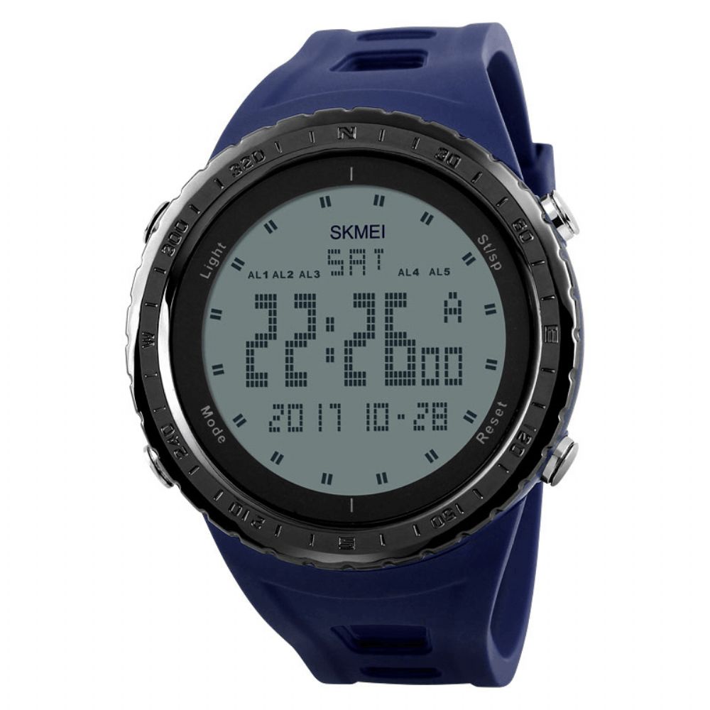 Skmei 1246 Outdoor Alarm Chronograaf Dubbele Tijd Zwemmen Sport Heren Digitaal Horloge