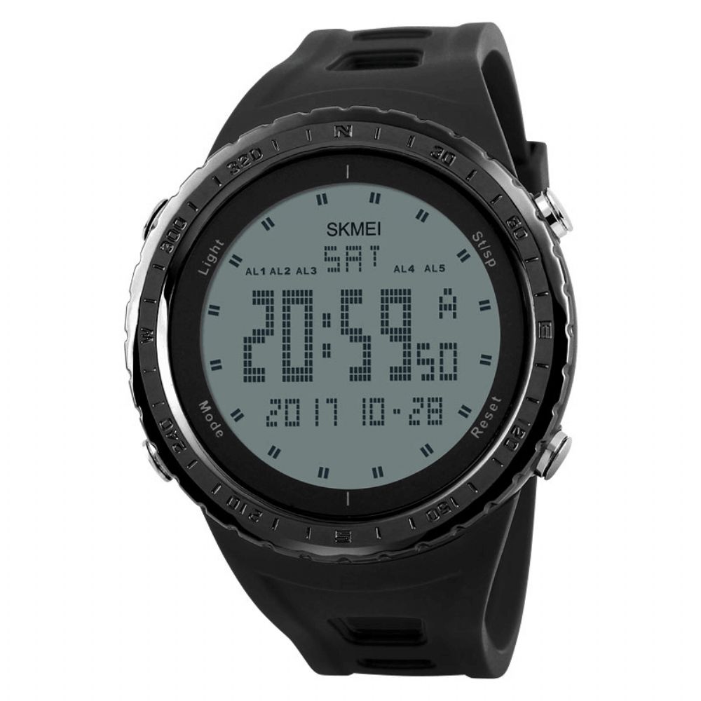 Skmei 1246 Outdoor Alarm Chronograaf Dubbele Tijd Zwemmen Sport Heren Digitaal Horloge