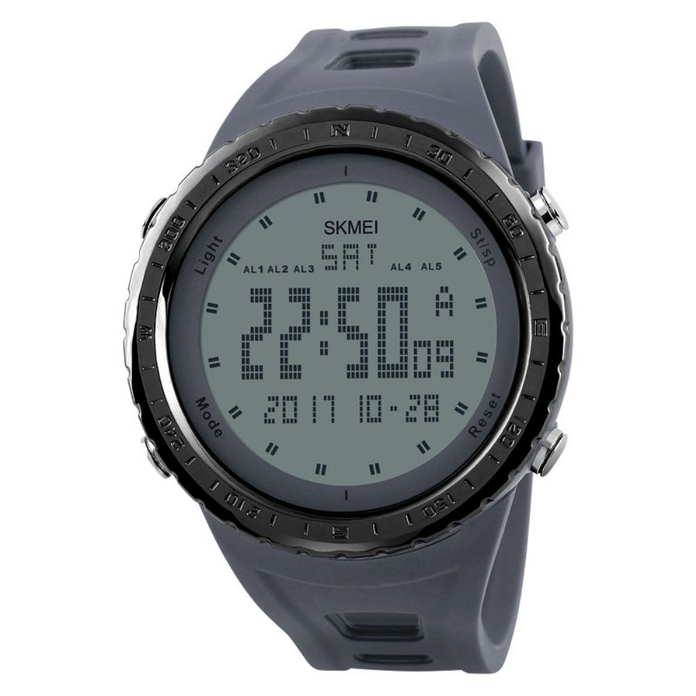 Skmei 1246 Outdoor Alarm Chronograaf Dubbele Tijd Zwemmen Sport Heren Digitaal Horloge