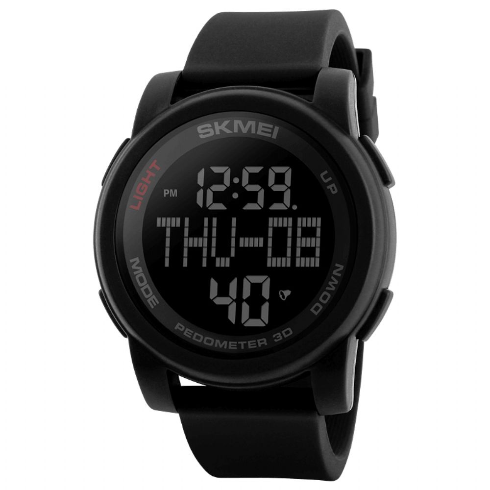 Skmei 1317 Digitale Horloge Stappenteller Calorie Tracking Heren Led Countdown Sport Horloges