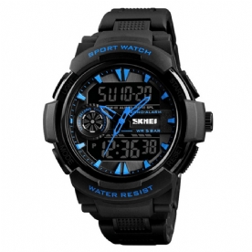 Skmei 1320 Dual Display Digitaal Horloge Heren Chronograaf Alarm Horloge Mode Waterdicht Sporthorloge