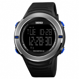 Skmei 1322 Digitaal Horloge Herenmode Sport Multifunctioneel Alarm Stappenteller Polshorloge