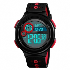 Skmei 1374 Lichtgevend Display 50M Waterdicht Digitaal Horloge Herenmode Stopwatch Countdown Sporthorloge